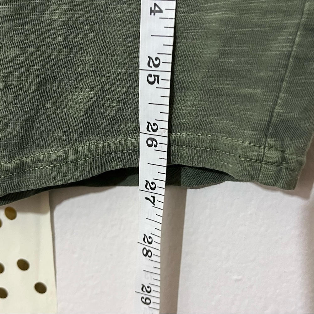 Sun + Stone Men’s Curved Hem T-Shirt in Cavalry Green, size XS - Picture 7 of 9